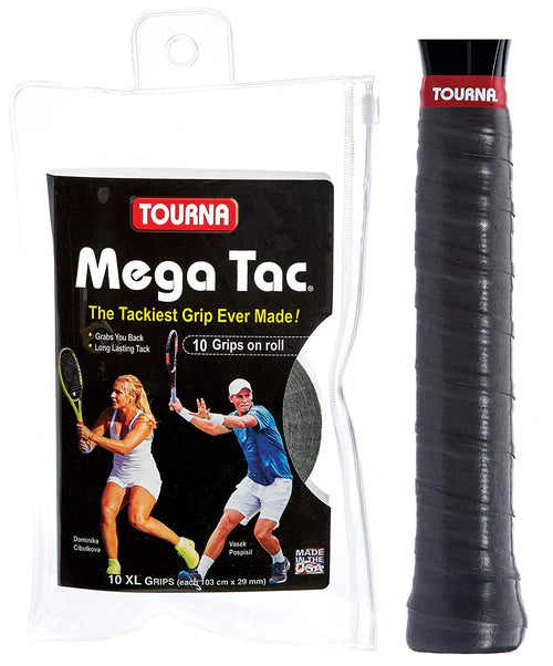 Tourna MEGA TAC XL Overgrips 10 Pack