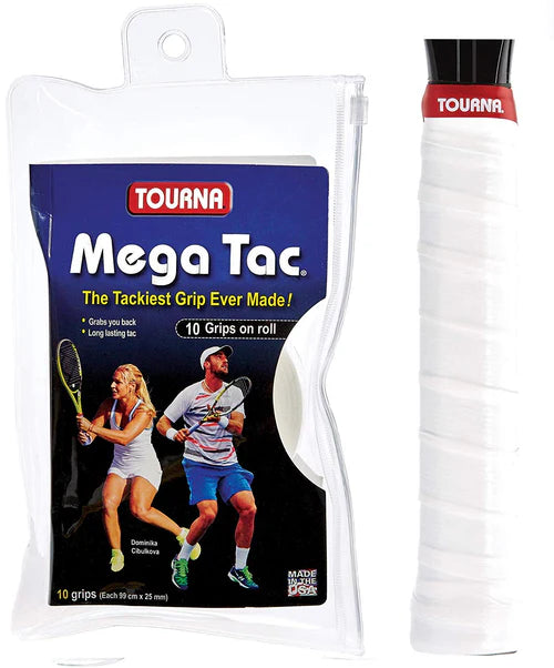 Tourna MEGA TAC XL Overgrips 10 Pack
