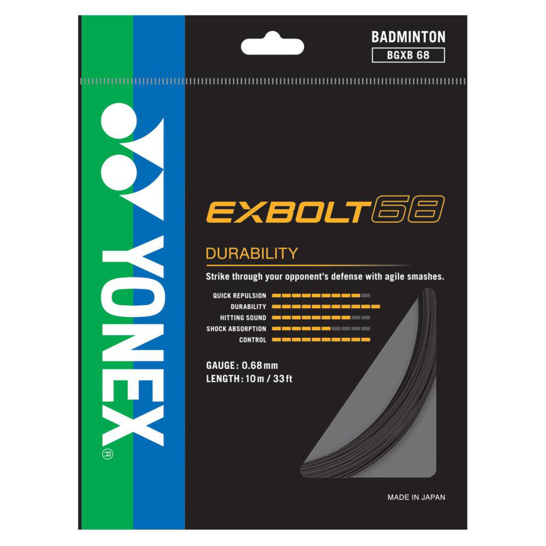 Yonex Exbolt 68 Badminton String (10m)