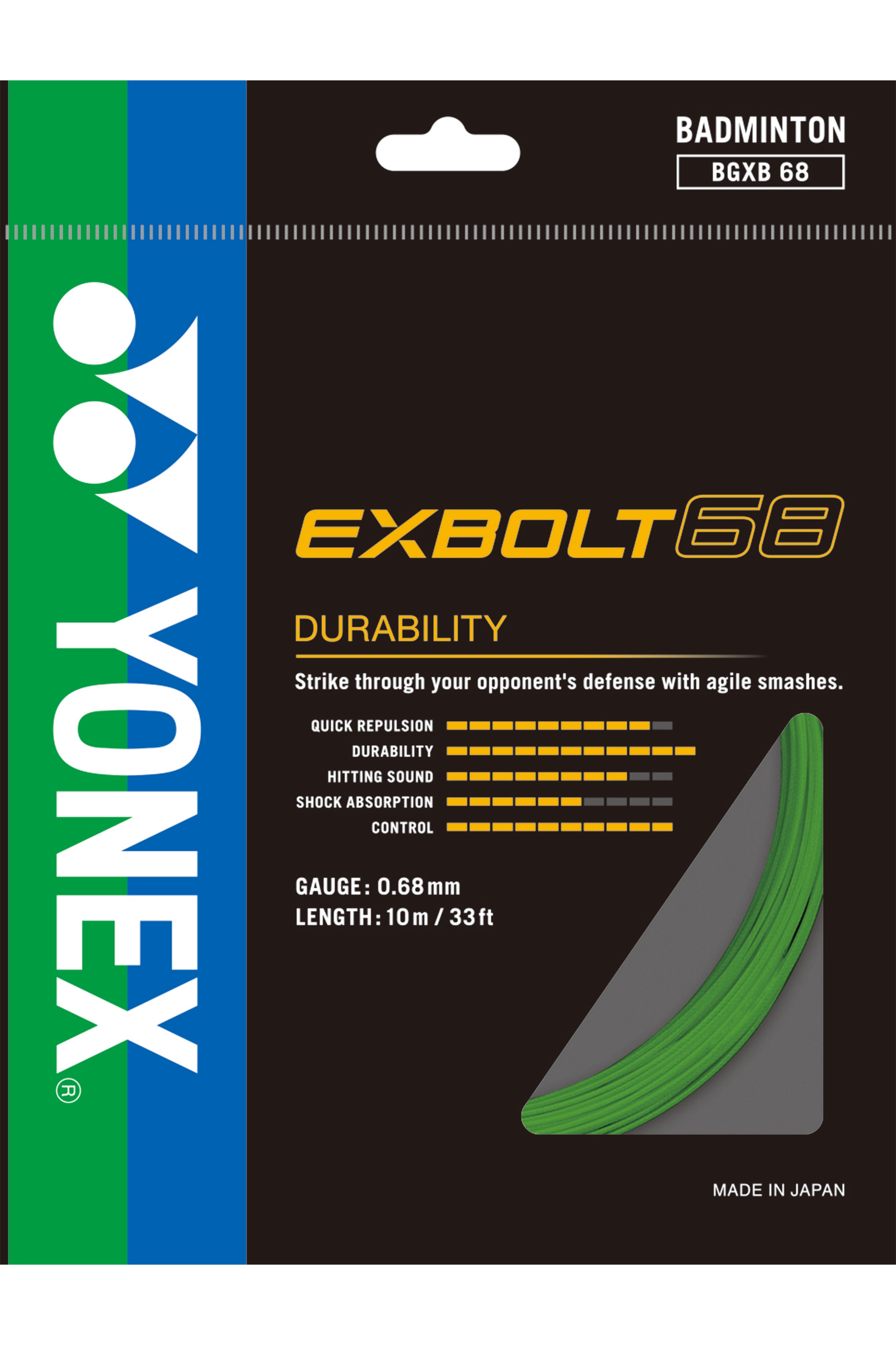 Yonex Exbolt 68 Badminton String (10m)