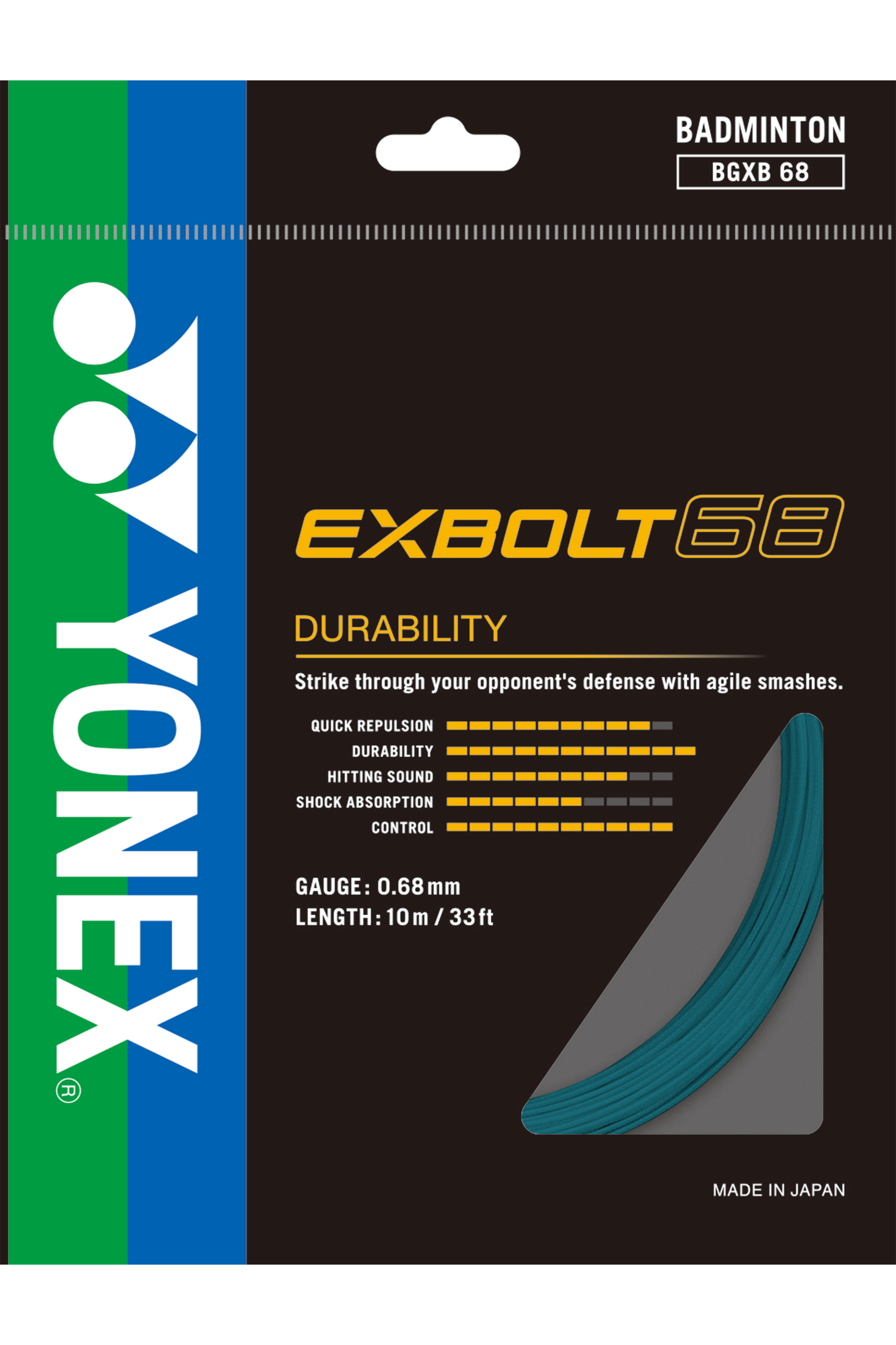 Yonex Exbolt 68 Badminton String (10m)