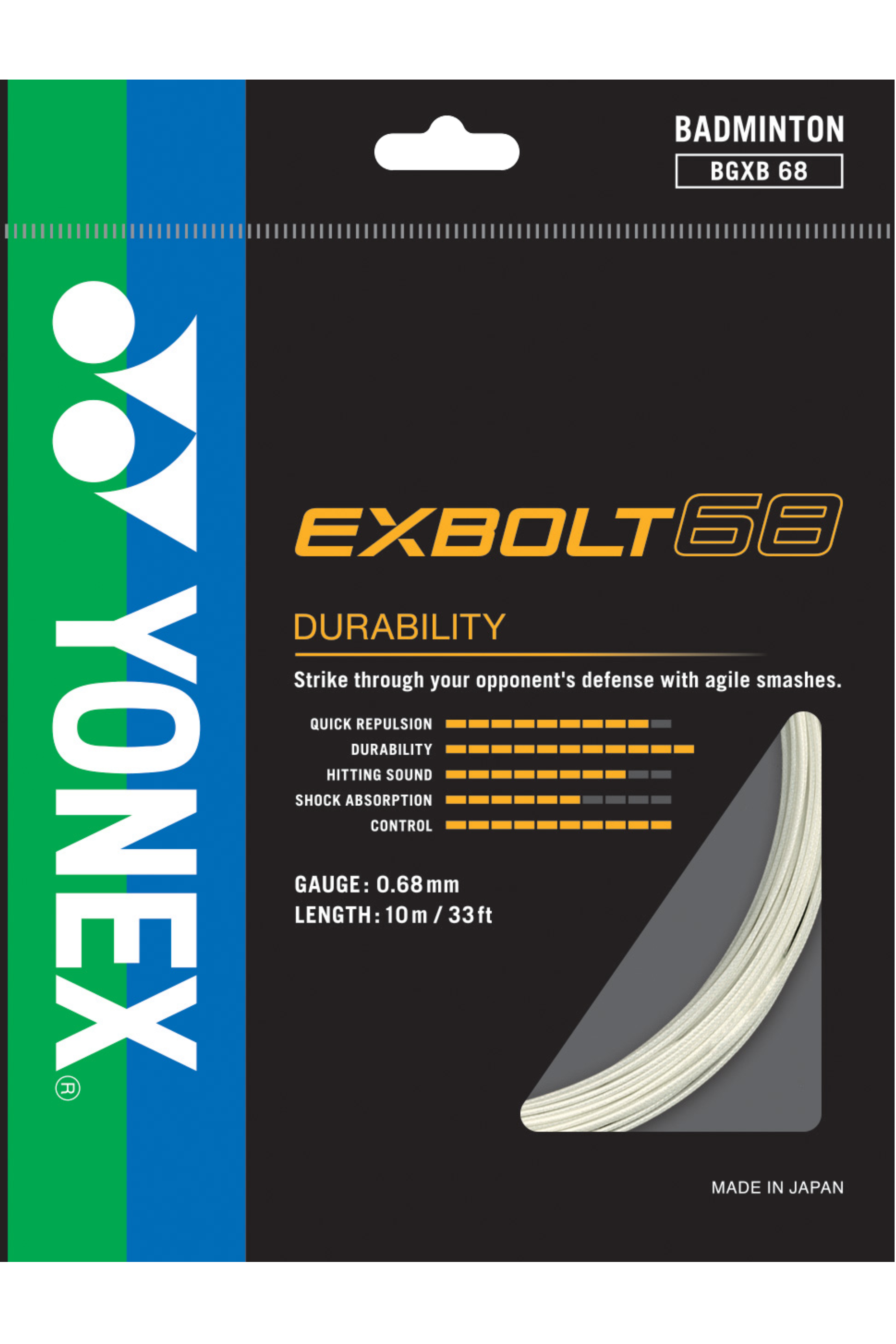 Yonex Exbolt 68 Badminton String (10m)